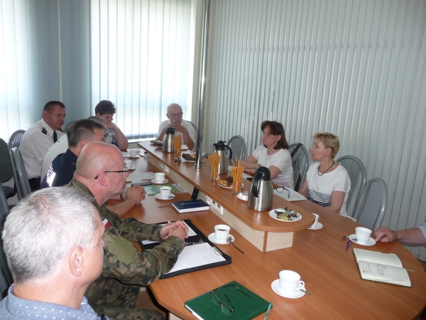 Posiedzenie Powiatowego Zespołu Zarządzania Kryzysowego w dniu 19 czerwca 2017 r.